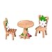 Price comparison product image Sunlera Home 3PCS Table Chair Resin Craft Micro Landscape Ornament Fairy Garden Miniature Terrarium Figurine Decoration