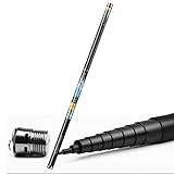 Hochwertige Kohlefaser: Die Dicke der Rute ist sogar gleich, um Brüche beim Einhaken eines großen Fisches zu verhindern.