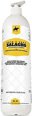 Anti-Dandruff Shampoo for Horses and Ponies with Hair and Skin Problems, 1000 ml - 33.81 fl oz, Multipurpose Safe &amp; Effective Formula For Horse Dog Animal Pet Grooming Pet Care - Cleans, Soothes, Moisturises, Relieves with No Harmful Chemicals