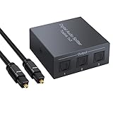 Digital Audio Splitter --- Ein Satz optischer Signaleingang zu drei Sätzen des optischen Schnittstellen-Ausgangs, dieser Verteiler unterstützt LPCM2.0 / DTS / Dolby-AC33 Audioformate.