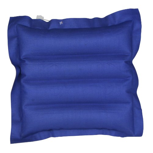 10T Ruby Box – Luft-Kissen Reisekissen aufblasbar Baumwolle gummiert blau-rot 30x30x7cm - 8