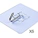 Produktbild Tensay Selbstklebende Klebehaken Transparente Haken ohne Bohren Handtuchhaken Wasserfest für Küche Bad Wand Decke Aufhänger 5 Stücke