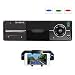 Produktbild Autoradio MP3 Player, bedee Bluetooth Auto Radio KFZ Audio Receiver USB Empfänger mit Smartphone Halter / Fernbedienung Unterstützung Freisprecheinrichtung, SD Karte / AUX IN Musik, FM Radio und Apple iPhone / iPad / iPod / Android Smartphone Control, ISO Adapter Einfacher Einbau