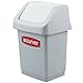 Curver Gray Plastic Flip / CLICK-IT Top Waste Bin, 1.5 L, EF500330