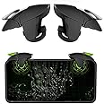 LIMESHOT BattleMods X1 Conductive Gaming Triggers for BGMI/FreeFire/COD Mobile/etc- Works with Most Android and iOS Phones-1 Pair-(Black)