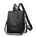 Produktbild Damen Rucksack,Anti-Diebstahl Leicht Wasserdichte Nylon Einkaufen Reisen Tagesrucksack Schultertaschen (Schwarz)
