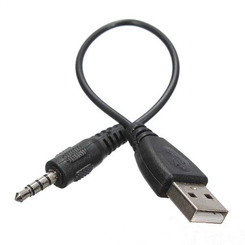 Cable auxiliar de audio jack de 3 5  mm a USB 2 0  cable adaptador macho para MP3 del coche
