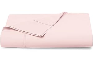 ‎PIZUNA Pizuna 400 Fadenzahl Baumwolle bettlaken 230x280cm Licht Rosa,100% Langstapelige Baumwolle betttuch Weiche mako Satin, bettlaken ohne Gummizug (100% Licht Rosa Baumwolle betttuch 230 x 280 cm)