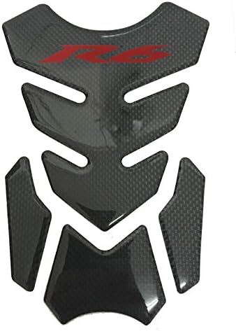 8.6" Red Real Carbon Fiber Fuel Tank Protector Pad For YAMAHA YZF R6 2017 S