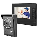 ➤TFT LCD de 7 pulgadas con refinamiento HD, sin radiación, bajo consumo de energía, imagen de pantalla ancha de alta definición. Le permite tener una visión clara de todo lo que está fuera de la puerta. Conveniente y práctico, proporcionándole una visión hermosa y una sensación de seguridad.