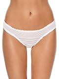 Ann Summers Womens Mila Thong White Sexy Mesh G-Strings Lingerie Underwear L