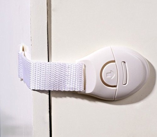 10 pcs Baby Kid Cabinet Door Drawer Refrigerator Toilet Safety Lock Plastic