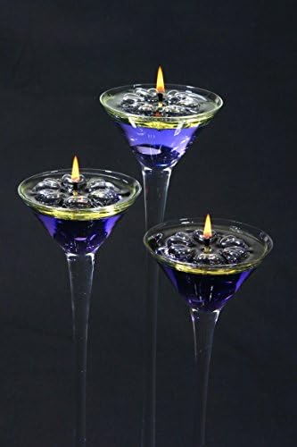 Magical Floating Water Candles, 40 Reusable Clear Floats &amp; 100 Long Burning Wicks. Wedding Table Centrepiece