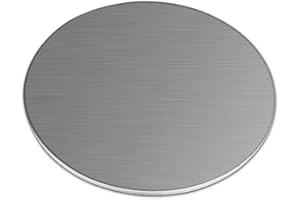 XMRISE 304 Circulaire en Acier Inoxydable Plaque SS Plat Plaque Feuille Ronde Plaque Disque Fer Traitement Laser Cutting2mm,Dia.3.2" Thick.0.08"