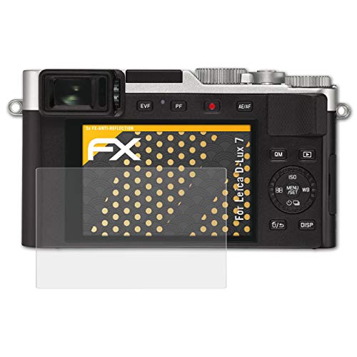 atFoliX Screen Protector for Leica D-Lux 7 Screen Protection Film - 3 x FX-Antireflex anti-reflective Protector Film