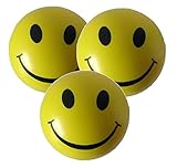 Stress Balls x 3 in Yellow - Stress Ball Sensory Toys - Stress Relief Toys and ADHD Toys