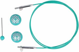 KnitPro - KnitPro The Mindful Collection Edelstahl Blau Fest Austauschbar Kabel für 80cm Nadel - 1 Setzen