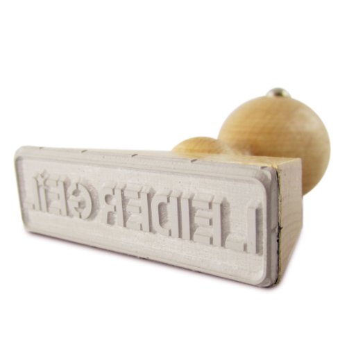 Leider Geil – Stempel aus Holz – Das Original – Holzstempel mit Schutzlackierung - 3