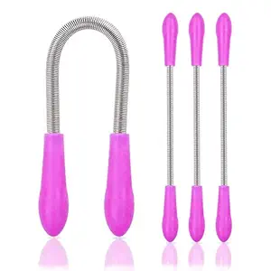 4tens Facial Hair Removal Spring Epilator Face Threading Natural Beauty Tool Stick for Women Upper Lip Cheek Chin Mustache Sideburns Neck Beauty Tool (Pack of 1)