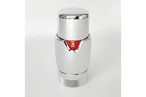 Greened House Chrome Radiator Thermostatic TRV Valve Head Replacement M30 x 1.5 Universal for All Manufacturers