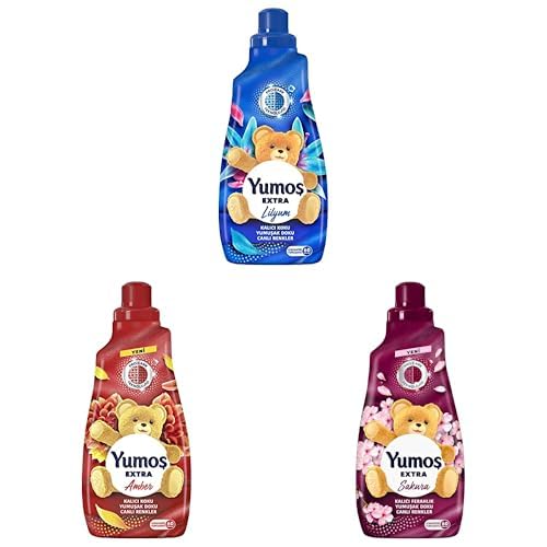 Yumoş Extra Çamaşır Yumuşatıcısı Lilyum 1440 ml ve Amber 1440 ml veSakura 1440 ml