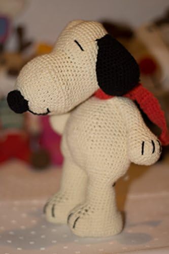 handmade crochet toy dog Snoopy