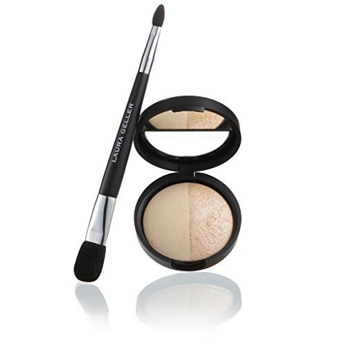 Laura Geller Beauty Baked Split Highlighter Duo with Brush