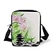 Produktbild LULABE Spa,Zen Basalt Stones and Orchid with Dew Peaceful Nature Theraphy Massage Meditation Decorative,Black Pink Green Print Kids Crossbody Messenger Bag Purse