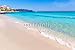 Produktbild Alu-Dibond-Bild 140 x 90 cm: "Majorca Cala Millor beach Son Servera Mallorca", Bild auf Alu-Dibond