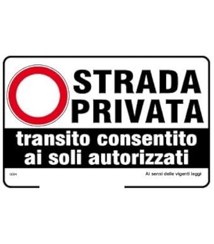 Cartello 'Strada Privata' In Alluminio - 15x20cm, Perfetto Per Esterno E Interno - Foto 12