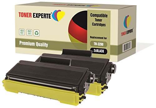 2-er Pack TONER EXPERTE® Premium Toner kompatibel zu TN3280 für Brother HL-5340D, HL-5350DN, HL-5350DNLT, HL-5370DW, HL-5380DN, DCP-8070D, DCP-8085DN, MFC-8370DN, MFC- 8380DN, MFC-8880DN, MFC-8890DW