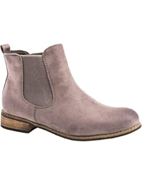 Elara Chelsea Boots | Bequeme Damen Stiefeletten | Lederoptik Blockabsatz |chunkyrayan
