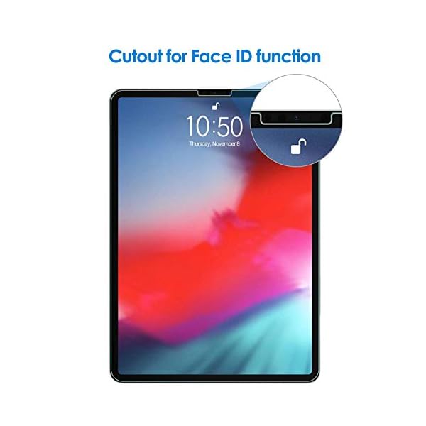 JETech Protector de Pantalla Compatible iPad Air 4 10,9 Pulgadas, iPad Pro 11 Pulgadas (2020 y 2018 Modelo), Vidrio… - Image 3