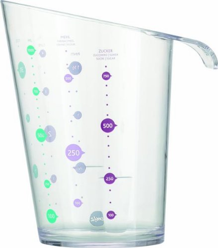 Preisvergleich Produktbild Emsa 514052 mycolours Messbecher 1 L, transparent blau