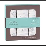 Lot de 3 petits Langes en mousseline de coton NIGHT SKY ADEN & ANAIS - 2