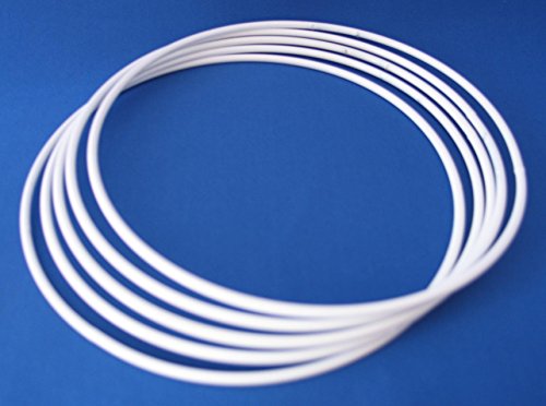 Drahtring / Metallring für Wickeltechnik oder Traumfänger 15cm Weiß