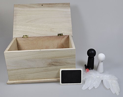 Geldgeschenk Hochzeit Frau Wundervoll – Truhe groß – aus Holz (21,5 x 14,5 x 11 cm) / Hochzeitsgeschenk / Hochzeitsgeldgeschenk - 2
