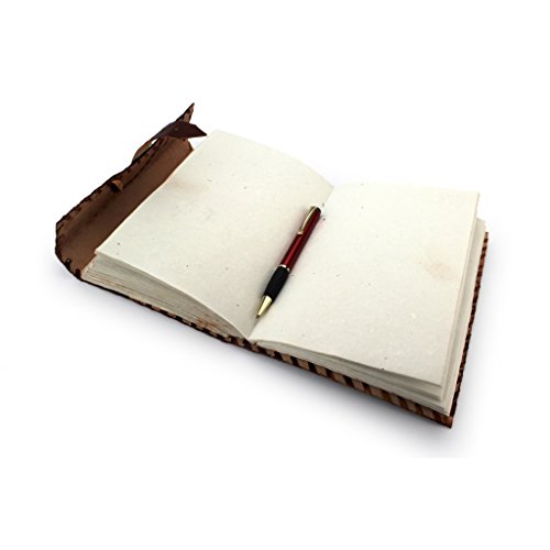 A P  Donovan - Leder Notizbuch mit Riemenverschluss  als Organizer  Kalender-Buch leer  Braun in Reise-Tagebuch Leder DIN A5