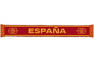 smartketing RFEF Bufanda Oficial de España | Detallada con el Escudo de la Selección y la Estrella del Mundial - Medidas 130 x 20 cm