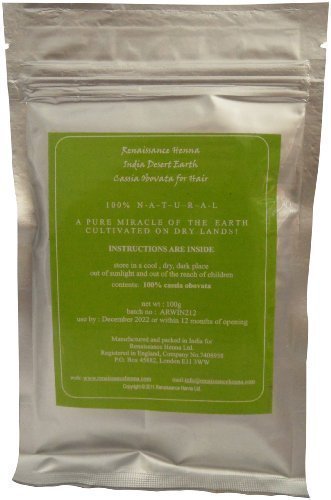 Natural Blonde Hair Dye & Hair Repair : Cassia Obovata Natural Blonde Hair Colour, by Renaissance Henna