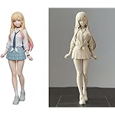Kişiselleştirilebilir Anime Kız Biblosu - Hobi Boyama Seti İ&ccedil;in Boş Fig&uuml;r Heykel