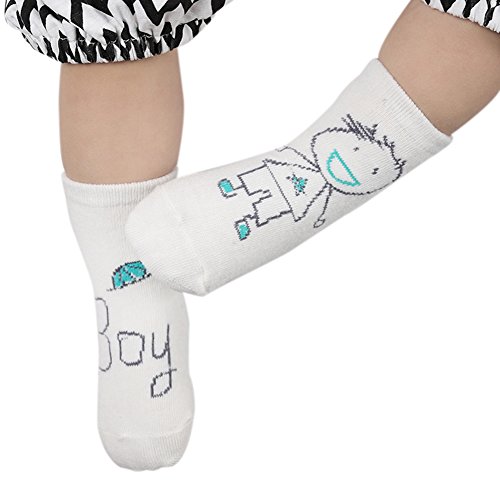 Preisvergleich Produktbild Zantec Baby Kind nette Karikatur breathable unregelmäßige Muster Baumwollsocken schweißabsorbierende zufällige Socken