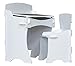 Kidsaw Kinder Desk and Chair (White)