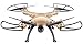 Produktbild Drohne mit FPV 720P 90 Grad Verstellbar HD Kamera SYMA X8HW RC Quadrocopter 120°Aufnahmewinkel ferngesteuerte Flugzeug Wifi Live übertragung Höhehaltung, Kopflos Modi, 3D Flips&Rolls, 2 Speed Modi, Überstromschutz Golden