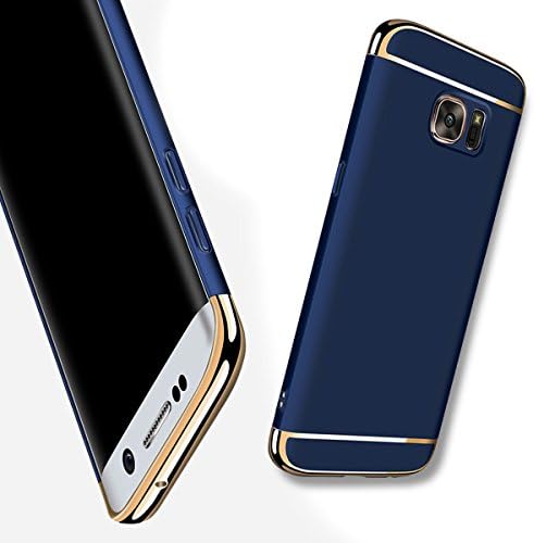 Galaxy S6 Case,HAVE1SEE Hybrid Luxury Shockproof Armor Back Ultra-thin Case Cover Removable case for Samsung Galaxy S6 Dark Blue