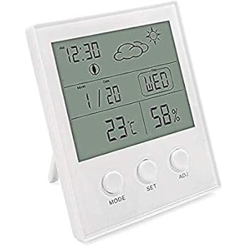 Termometro Igrometro Digitale G.CATACC - Misura Temperatura E Umidit&agrave; - Per Casa, Serra, Terrario