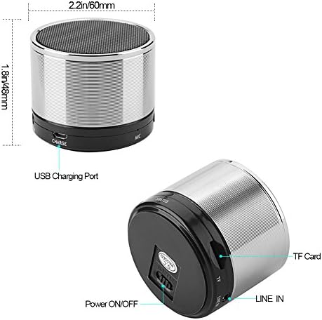 Bluetooth Speaker Lark Bird 3W Driver Portable Travel Wireless Mini Speaker Hands-free Calling Support AUX Line and TF Card Slot Build-in Mic for iPhone iPod iPad, Samsung LG and Smart phone