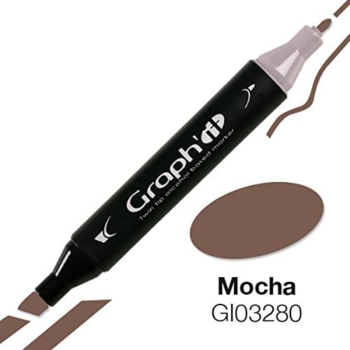 Graphit Twin Tip Alcohol Based Marker Pen - 3280 Mocha