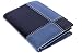Produktbild Burkley Unisex Bi-Color Leder Geldbörse Brieftasche Portemonnaie mit Münzfach, Ausweisfach mit Sichtfenster, sowie 8 klassische Kartenfächer in schwarz / hellblau