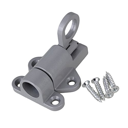 Preisvergleich Produktbild BQLZR Grau Selbst Einschaltverklinkung Bolt Federriegel automatisch Luftfahrzeug-Sicherheitstuerwaechter mit Schrauben